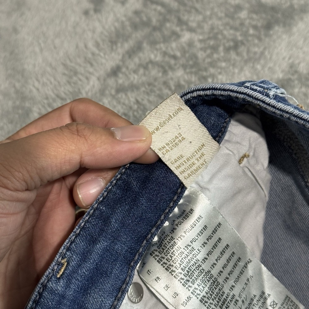 Diesel Skinzee Women's Jeans 27x32 (26x25) Blue Super Skinny Mid Rise Grunge - Picture 6 of 12